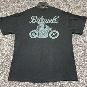 Biltwell Motorcycle Shirt Men Extra Large Pocket Short Sleeve Crew Neck XL‎